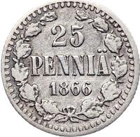 25 пенни 1866 года S Для Финляндии