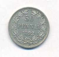 50 пенни 1892 года L Для Финляндии