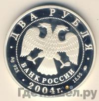 2 рубля 2004 года ММД