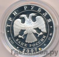 3 рубля 2007 года ММД
