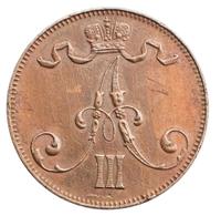 5 пенни 1892 года  Для Финляндии