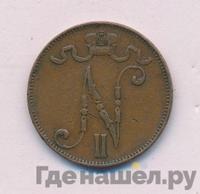 5 пенни 1905 года  Для Финляндии