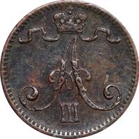 1 пенни 1883 года  Для Финляндии