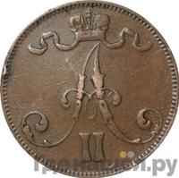 5 пенни 1872 года  Для Финляндии