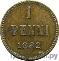 1 пенни 1882 года  Для Финляндии