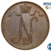 1 пенни 1907 года  Для Финляндии