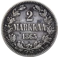 2 марки 1865 года S Для Финляндии