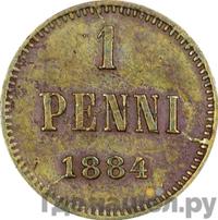 1 пенни 1884 года  Для Финляндии