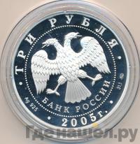 3 рубля 2005 года ММД