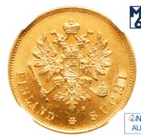 10 марок 1881 года S Для Финляндии