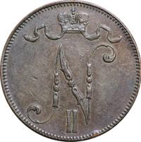 5 пенни 1896 года  Для Финляндии
