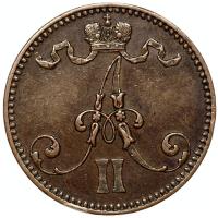 5 пенни 1866 года  Для Финляндии