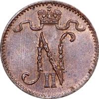 1 пенни 1909 года  Для Финляндии