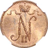 1 пенни 1906 года  Для Финляндии