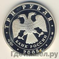 3 рубля 2005 года СПМД