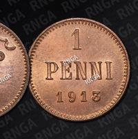 1 пенни 1913 года  Для Финляндии