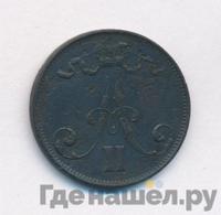 5 пенни 1875 года  Для Финляндии