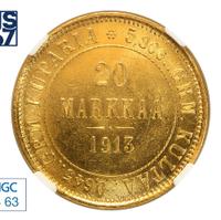 20 марок 1913 года S Для Финляндии