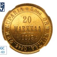 20 марок 1913 года S Для Финляндии