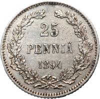 25 пенни 1894 года L Для Финляндии
