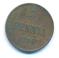 5 пенни 1896 года  Для Финляндии