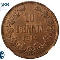 10 пенни 1914 года  Для Финляндии
