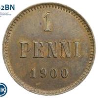 1 пенни 1900 года  Для Финляндии