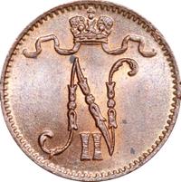 1 пенни 1909 года  Для Финляндии