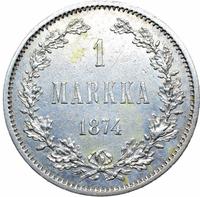 1 марка 1874 года S Для Финляндии