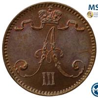 1 пенни 1893 года  Для Финляндии