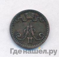 1 пенни 1871 года  Для Финляндии