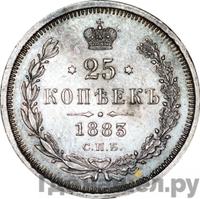 25 копеек 1883 года
