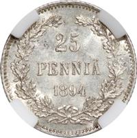 25 пенни 1894 года L Для Финляндии