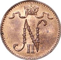 1 пенни 1915 года  Для Финляндии