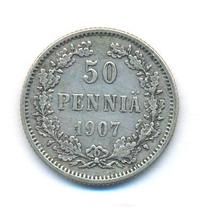 50 пенни 1907 года L Для Финляндии