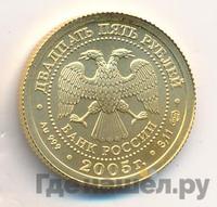 25 рублей 2005 года СПМД