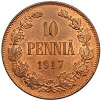 10 пенни 1917 года