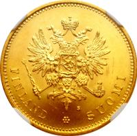 20 марок 1880 года S Для Финляндии