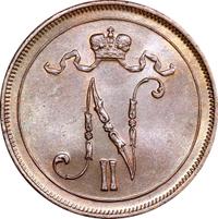 10 пенни 1916 года  Для Финляндии