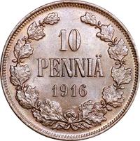 10 пенни 1916 года  Для Финляндии