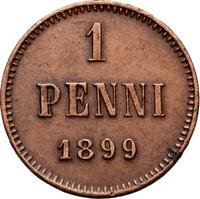 1 пенни 1899 года  Для Финляндии