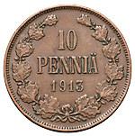 10 пенни 1913 года  Для Финляндии