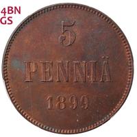 5 пенни 1899 года  Для Финляндии