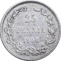 25 пенни 1906 года L Для Финляндии