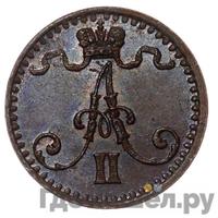 1 пенни 1865 года  Для Финляндии