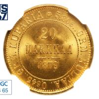 20 марок 1879 года S Для Финляндии