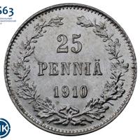 25 пенни 1910 года L Для Финляндии