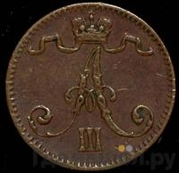 1 пенни 1884 года  Для Финляндии