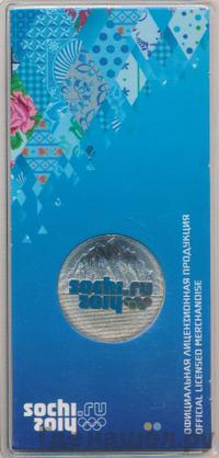 25 рублей 2011 года  Олимпиада в Сочи sochi.ru 2014 Эмблема Горы