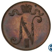 5 пенни 1901 года  Для Финляндии